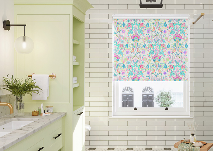 Bangalore, Turquoise - Roller Blind - Image 3